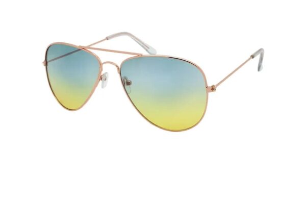 Ladies Aviator two-toned lens sunglasses